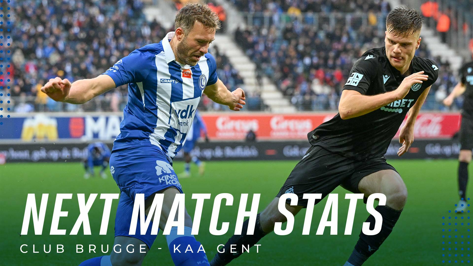 š Next match stats: Club Brugge - KAA Gent