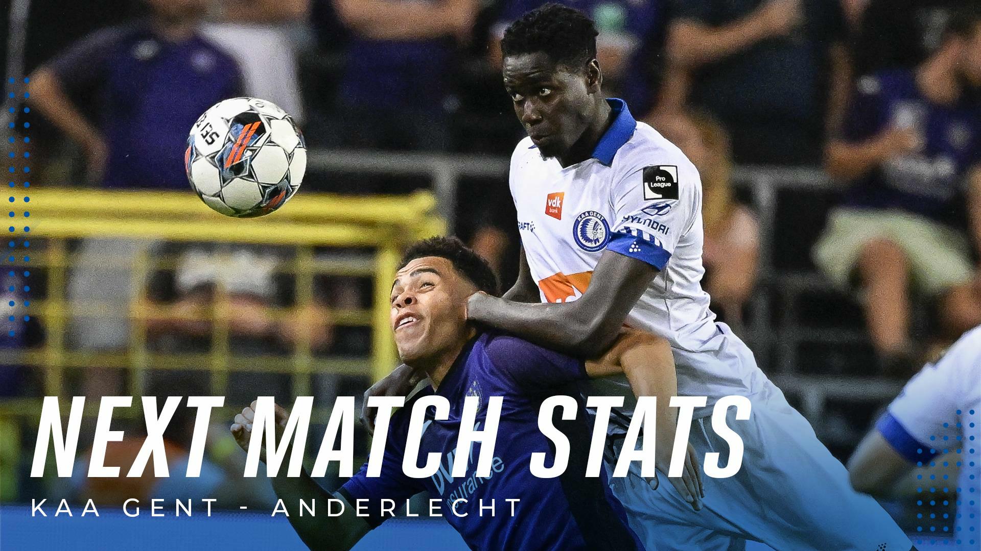 š Next Match Stats: KAA Gent - RSC Anderlecht