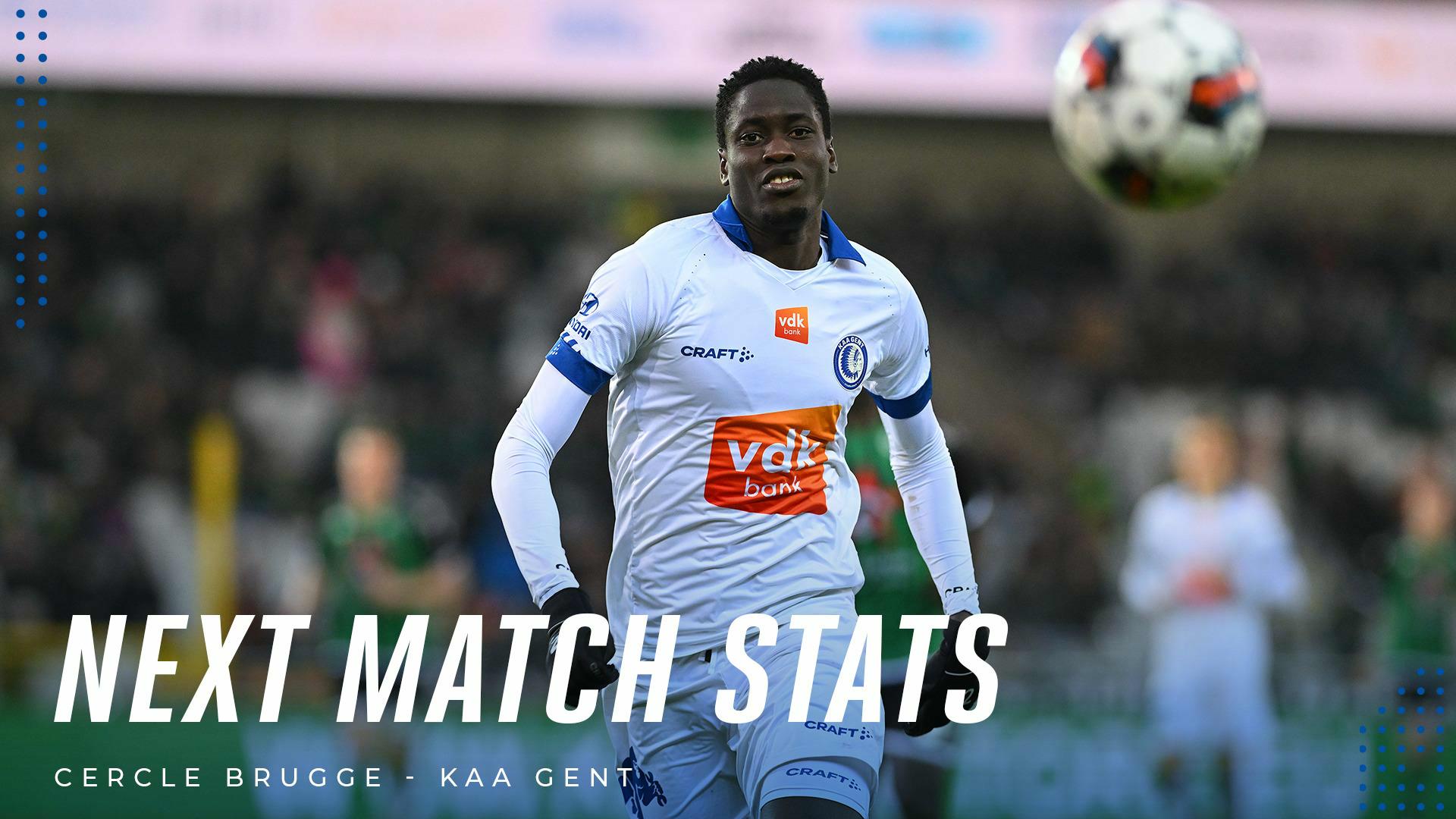 π Next match stats: Cercle Brugge - KAA Gent