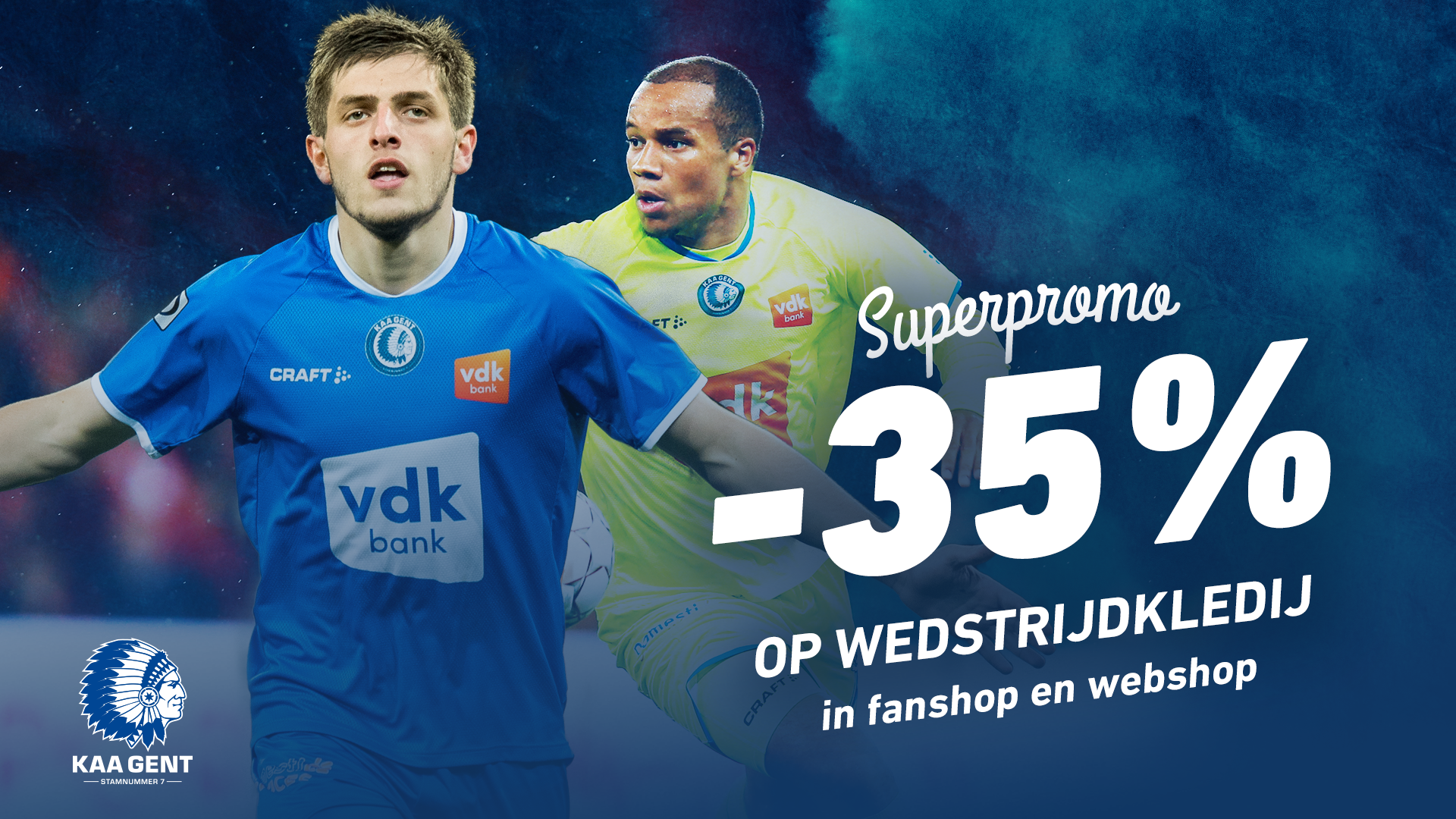 35% korting op wedstrijdkledij!